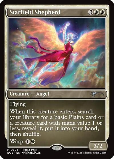 Starfield Shepherd (PPEOE) #393 Promo (Lightly Played) Promo Pack: Edge of Eternities Magic: The Gathering: 2025