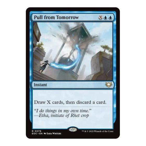 Pull from Tomorrow (EOC) #76 Rare (Lightly Played) Commander: Edge of Eternities Magic: The Gathering: 2025