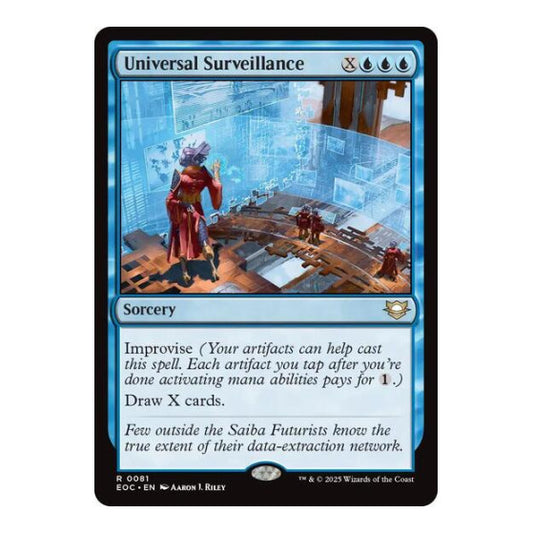 Universal Surveillance (EOC) #81 Rare (Lightly Played) Commander: Edge of Eternities Magic: The Gathering: 2025