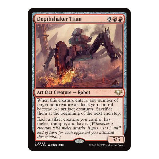 Depthshaker Titan (EOC) #9 Rare (Lightly Played) Commander: Edge of Eternities Magic: The Gathering: 2025