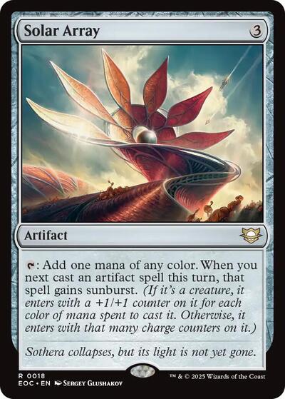Solar Array (EOC) #18 Rare (Near Mint) Commander: Edge of Eternities Magic: The Gathering: 2025