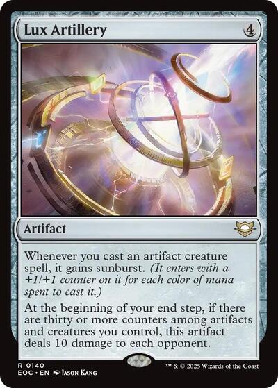 Lux Artillery (EOC) #140 Rare (Lightly Played) Commander: Edge of Eternities Magic: The Gathering: 2025