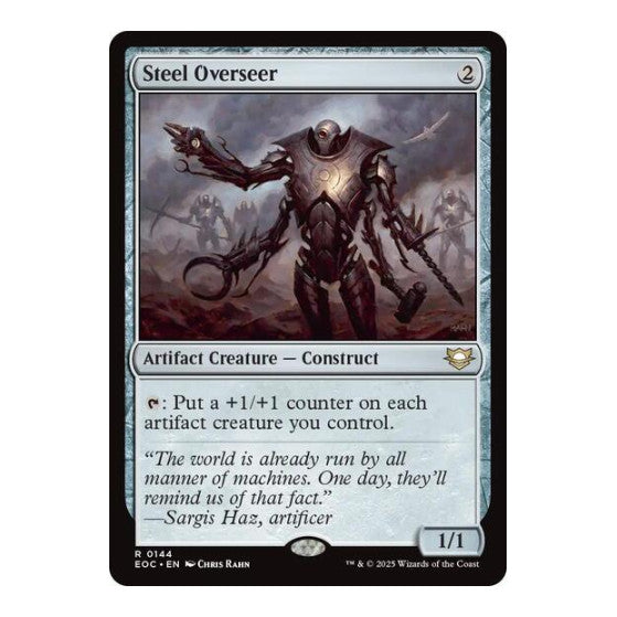 Steel Overseer (EOC) #144 Rare (Lightly Played) Commander: Edge of Eternities Magic: The Gathering: 2025