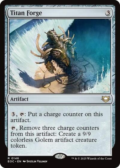 Titan Forge (EOC) #146 Rare (Lightly Played) Commander: Edge of Eternities Magic: The Gathering: 2025