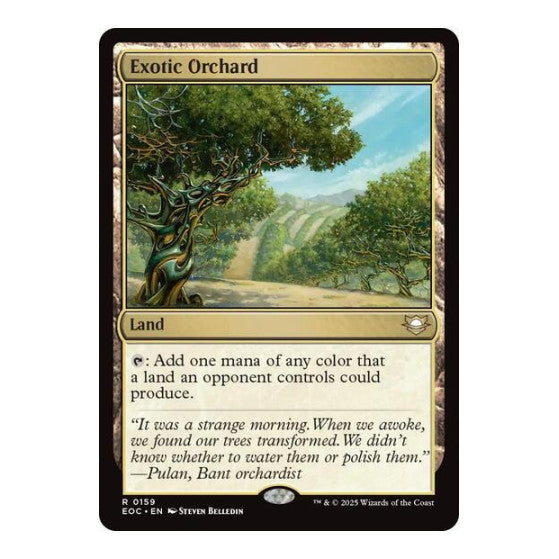 Exotic Orchard (EOC) #159 Rare (Lightly Played) Commander: Edge of Eternities Magic: The Gathering: 2025