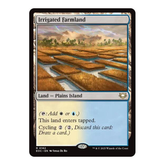 Irrigated Farmland (EOC) #162 Rare (Lightly Played) Commander: Edge of Eternities Magic: The Gathering: 2025