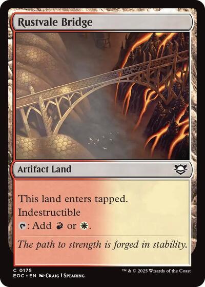 Rustvale Bridge (EOC) #175 Common (Lightly Played) Commander: Edge of Eternities Magic: 2025
