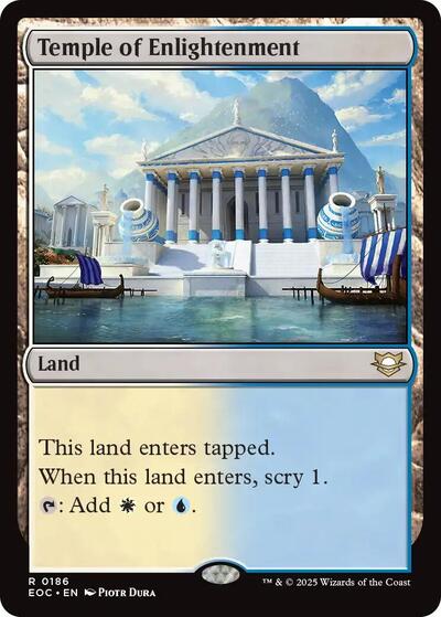 Temple of Enlightenment (EOC) #186 Rare (Lightly Played) Commander: Edge of Eternities Magic: The Gathering: 2025