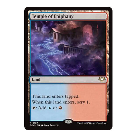 Temple of Epiphany (EOC) #187 Rare (Lightly Played) Commander: Edge of Eternities Magic: The Gathering: 2025