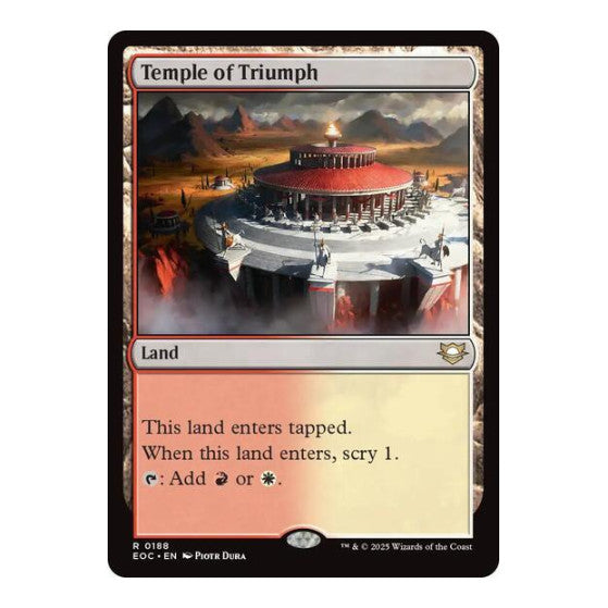 Temple of Triumph (EOC) #188 Rare (Lightly Played) Commander: Edge of Eternities Magic: The Gathering: 2025