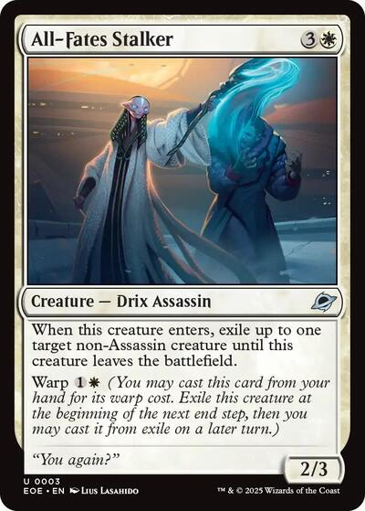 All Fates Stalker (EOE) #3 Uncommon (Lightly Played) Edge of Eternities Magic: The Gathering: 2025