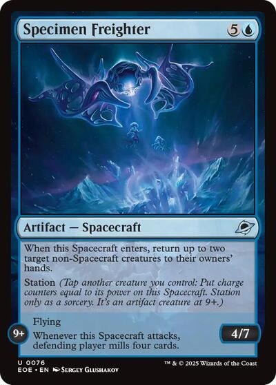 Specimen Freighter (EOE) #76 Uncommon (Lightly Played) Edge of Eternities Magic: The Gathering: 2025