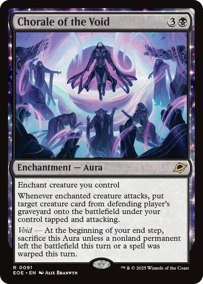 Chorale of the Void (EOE) #91 Rare (Near Mint) Edge of Eternities Magic: 2025