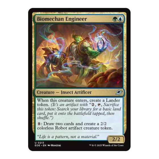 Biomechan Engineer (EOE) #213 Uncommon (Lightly Played) Edge of Eternities Magic: The Gathering: 2025