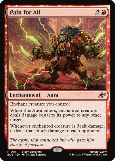Pain for All (EOE) #151 Rare (Damaged) Edge of Eternities Magic: The Gathering: 2025