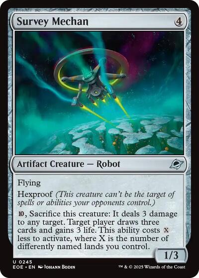 Survey Mechan (EOE) #245 Uncommon (Lightly Played) Edge of Eternities Magic: 2025