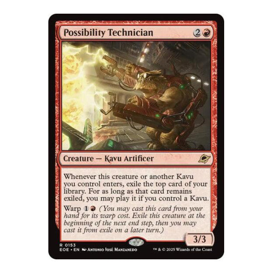 Possibility Technician (EOE) #153 Rare (Lightly Played) Edge of Eternities Magic: The Gathering: 2025