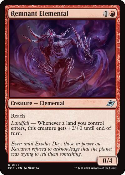 Remnant Elemental (EOE) #155 Uncommon (Lightly Played) Edge of Eternities Magic: The Gathering: 2025