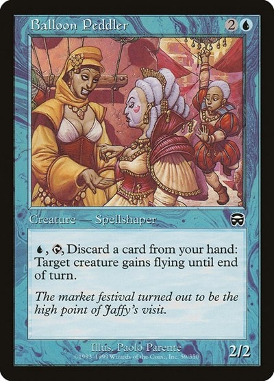 Balloon Peddler (MMQ) #59 Common (Lightly Played) Mercadian Masques Magic: The Gathering: 1999