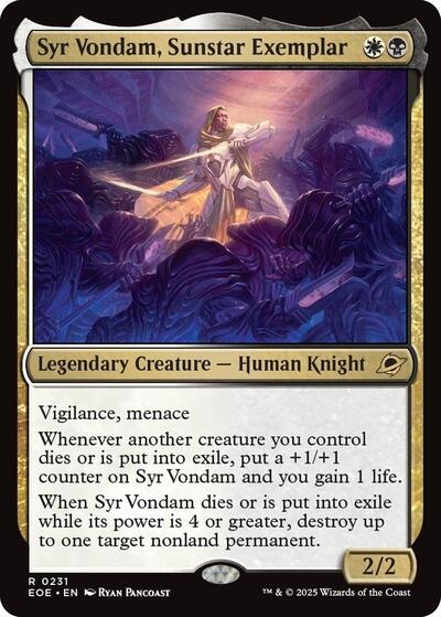 Syr Vondam Sunstar Exemplar (EOE) #231 Rare Edge of Eternities Magic: The Gathering: 2025