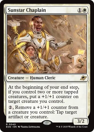 Sunstar Chaplain (EOE) #40 Rare (Lightly Played) Edge of Eternities Magic: The Gathering: 2025