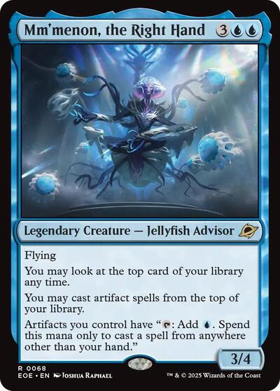 Mmmenon the Right Hand (EOE) #68 Rare (Lightly Played) Edge of Eternities Magic: The Gathering: 2025