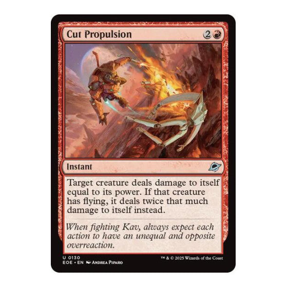 Cut Propulsion (EOE) #130 Uncommon Edge of Eternities Magic: The Gathering: 2025