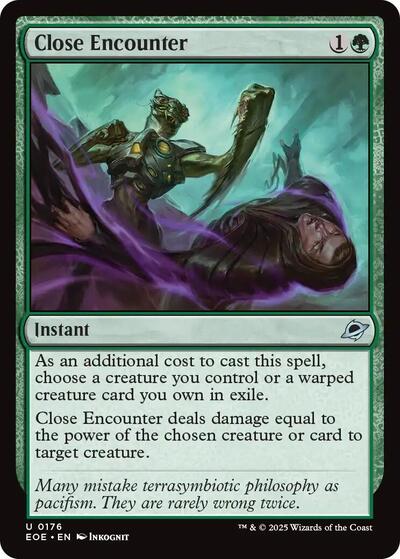 Close Encounter (EOE) #176 Uncommon (Lightly Played) Edge of Eternities Magic: 2025