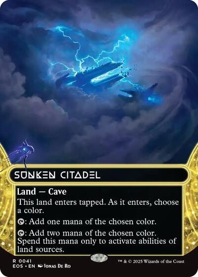 Sunken Citadel 0041 Borderless (EOS) #41 Rare (Near Mint) Edge of Eternities: Stellar Sights Magic: The Gathering: 2025