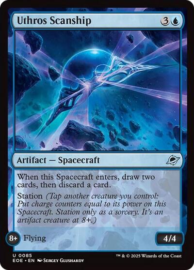 Uthros Scanship (EOE) #85 Uncommon (Lightly Played) Edge of Eternities Magic: 2025