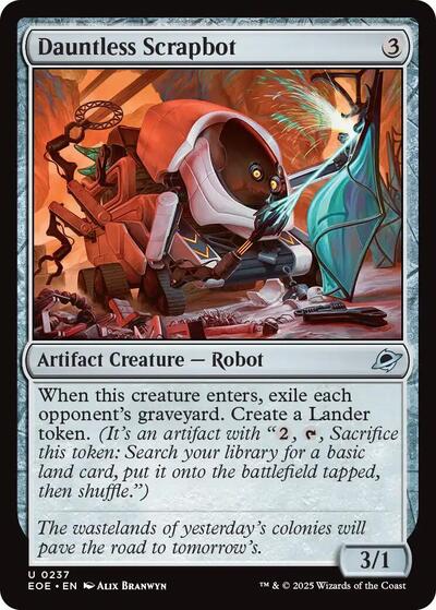Dauntless Scrapbot (EOE) #237 Uncommon (Lightly Played) Edge of Eternities Magic: The Gathering: 2025