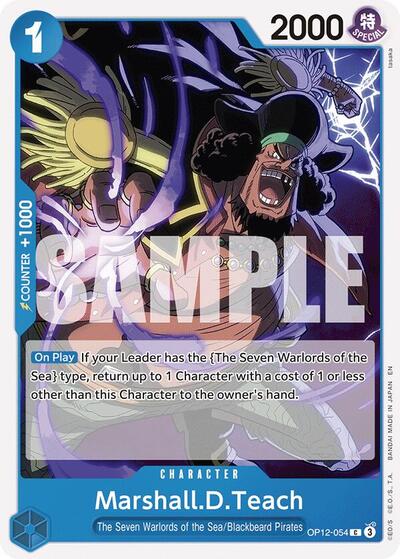 MarshallDTeach (OP12) #OP12-054 Common (Near Mint) Legacy of the Master One Piece Card Game: 2025