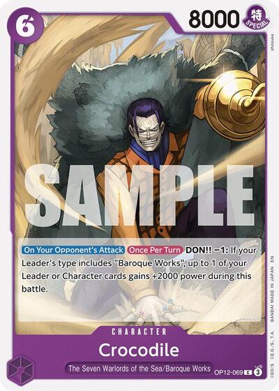 Crocodile (OP12) #OP12-069 Common (Near Mint) Legacy of the Master One Piece Card Game: 2025