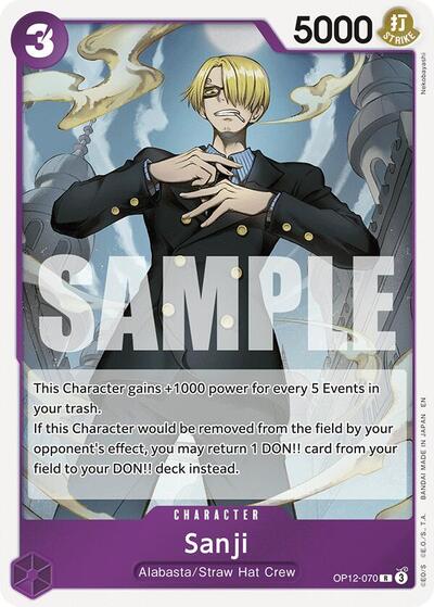 Sanji 070 (OP12) #OP12-070 Rare (Foil Near Mint) Legacy of the Master One Piece Card Game: 2025