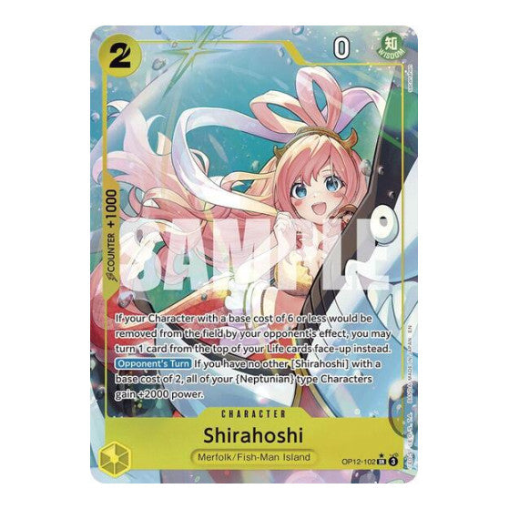 Shirahoshi (Alternate Art) (OP12) #OP12-102 Super Rare (Foil Near Mint) Legacy of the Master One Piece Card Game: 2025