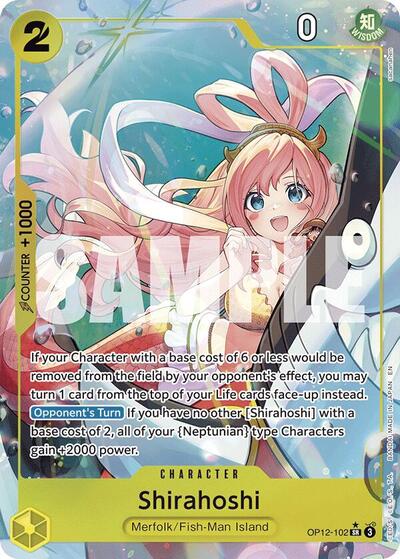 Shirahoshi Alternate Art (OP12) #OP12-102 Secret Rare (Foil Near Mint) Legacy of the Master One Piece Card Game: 2025