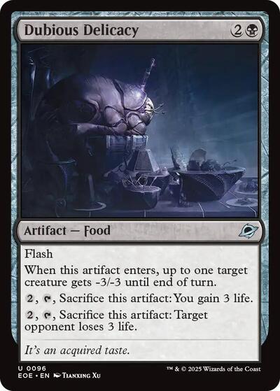 2025 Magic: Edge of Eternities (EOE) - Dubious Delicacy (#96, Uncommon) (Lightly Played)