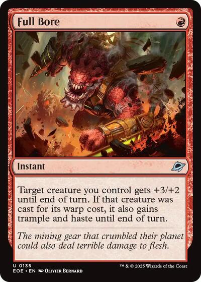 Full Bore (EOE) #135 Uncommon (Lightly Played) Edge of Eternities Magic: 2025