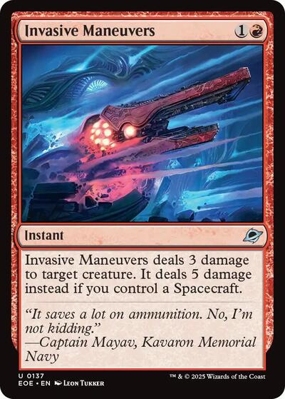 2025 Magic: Edge of Eternities (EOE) - Invasive Maneuvers (#137, Uncommon) (Lightly Played)