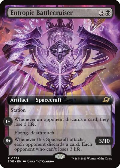 Entropic Battlecruiser Extended Art (EOE) #332 Rare (Lightly Played) Edge of Eternities Magic: The Gathering: 2025