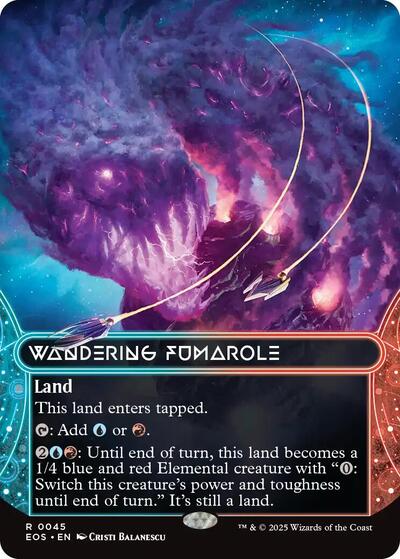 Wandering Fumarole 0045 Borderless (EOS) #45 Rare (Lightly Played) Edge of Eternities: Stellar Sights Magic: The Gathering: 2025