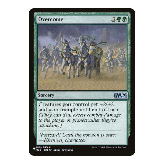 Overcome (LIST) #186 Uncommon (Lightly Played) The List Reprints Magic: The Gathering: 2026