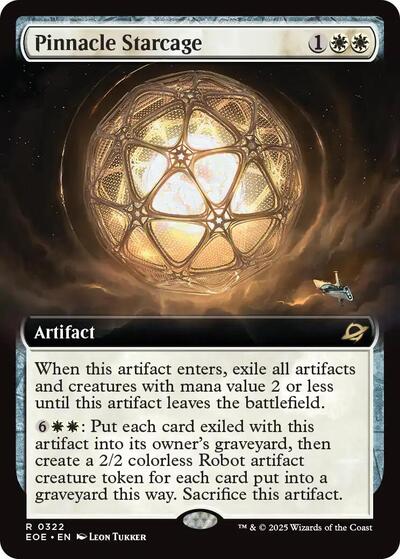 Pinnacle Starcage Extended Art (EOE) #322 Rare (Foil Near Mint) Edge of Eternities Magic: The Gathering: 2025