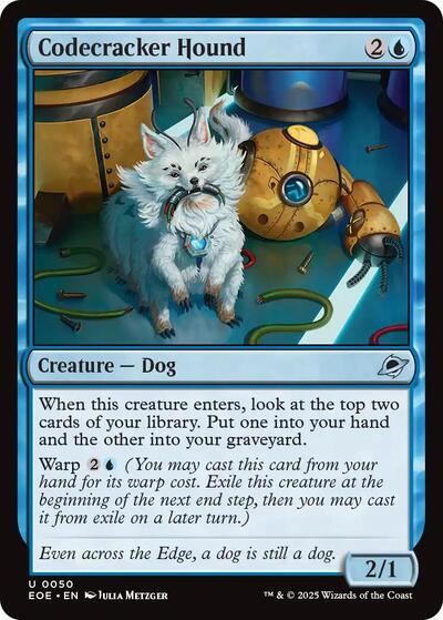 Codecracker Hound (EOE) #50 Uncommon (Lightly Played) Edge of Eternities Magic: 2025