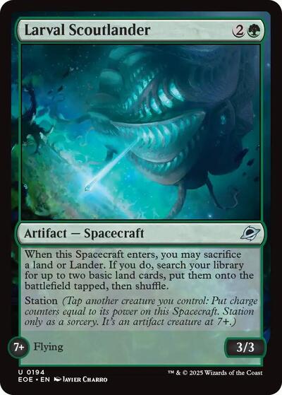Larval Scoutlander (EOE) #194 Uncommon (Lightly Played) Edge of Eternities Magic: The Gathering: 2025