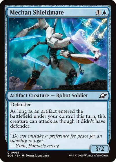 2025 Magic: Edge of Eternities (EOE) - Mechan Shieldmate (#65, Common) (Lightly Played)