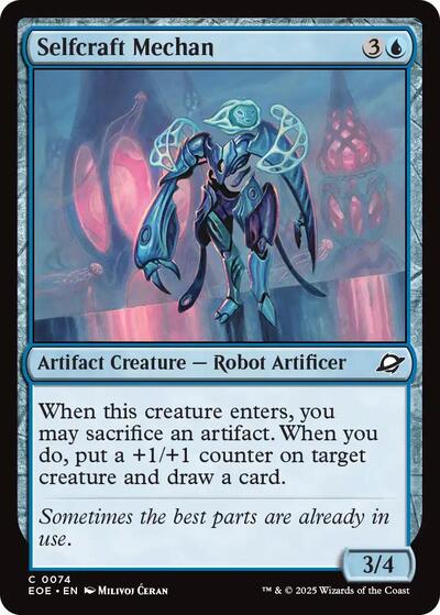Selfcraft Mechan (EOE) #74 Common (Lightly Played) Edge of Eternities Magic: The Gathering: 2025