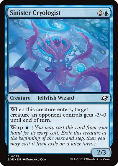 Sinister Cryologist (EOE) #75 Common (Lightly Played) Edge of Eternities Magic: The Gathering: 2025