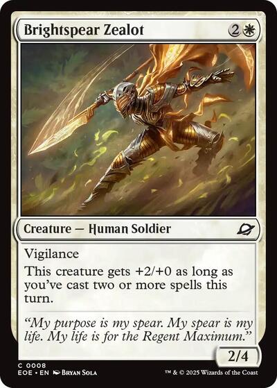 Brightspear Zealot (EOE) #8 Common (Lightly Played) Edge of Eternities Magic: 2025