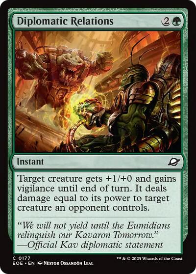 Diplomatic Relations (EOE) #177 Common (Lightly Played) Edge of Eternities Magic: 2025